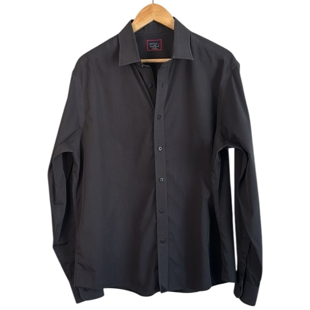 UNTUCKit Men's Gray Shirt Large